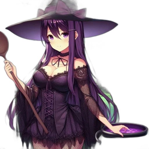 hat, staff, dress, weapon, fantasy art, anime, pixel art, concept art transparent PNG cut-out