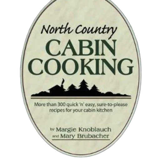 north, country, cabin, cooking, book, cover, featuring, green transparent PNG cut-out
