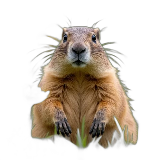 animal, creature, staff, hair, photorealistic, concept art, 3d render, close-up transparent PNG cut-out