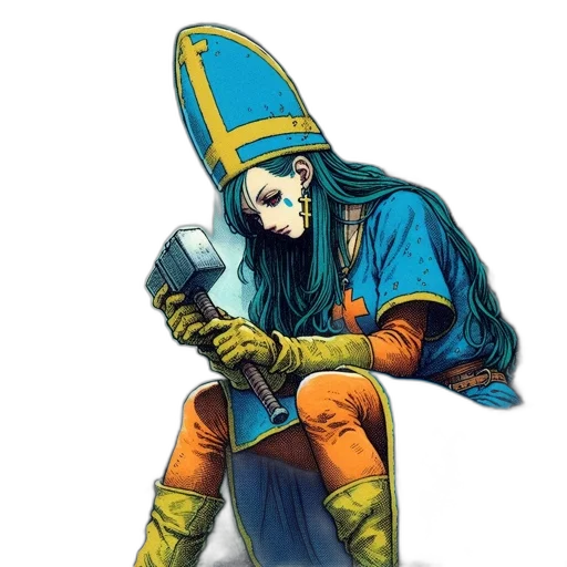 staff, sword, weapon, mask, concept art, comic book art, fantasy art, watercolor transparent PNG cut-out