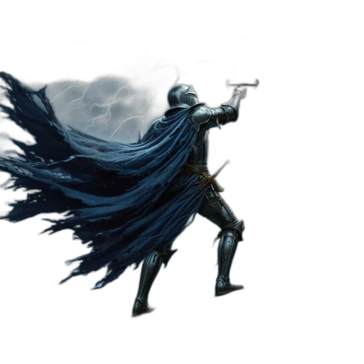 sword, weapon, staff, concept art, fantasy art, comic book art, 3d render, blue transparent PNG cut-out