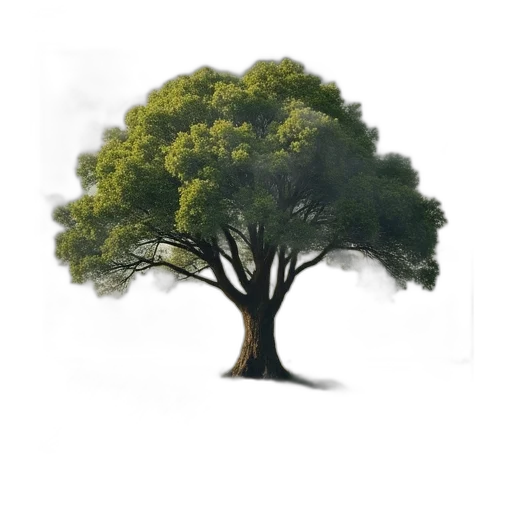tree, crown, animal, hair, photorealistic, 3d render, concept art, fantasy art transparent PNG cut-out