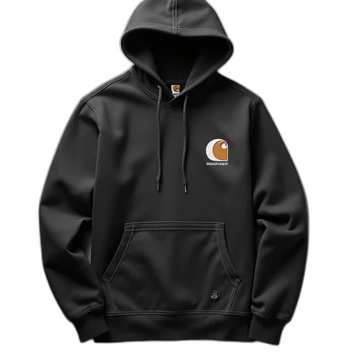 jacket, 3d render, dark, carharta transparent PNG cut-out