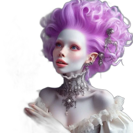 jewelry, crown, robot, fantasy art, concept art, photorealistic, 3d render, outer space transparent PNG cut-out