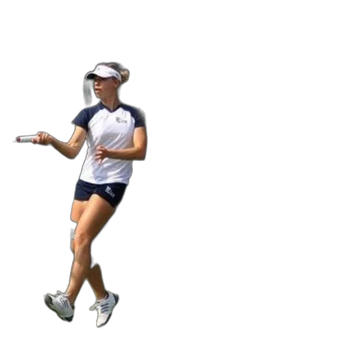 3d render, tennis, player, action, captured, two, frames, showing transparent PNG cut-out