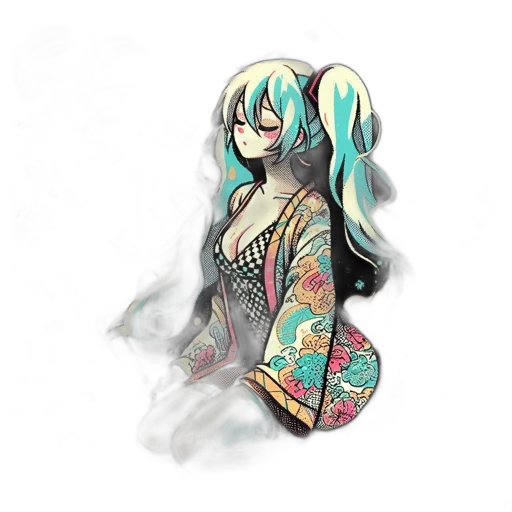 dress, dragon, fantasy art, anime, concept art, pixel art, fire, fog transparent PNG cut-out