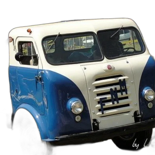 car, 3d render, photorealistic, concept art, vintage, blue, white, truck transparent PNG cut-out