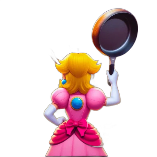 staff, food, weapon, dress, concept art, 3d render, vaporwave, princess transparent PNG cut-out