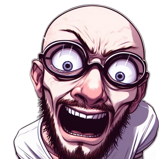 face, creature, staff, mask, comic book art, cartoon, concept art, anime transparent PNG cut-out