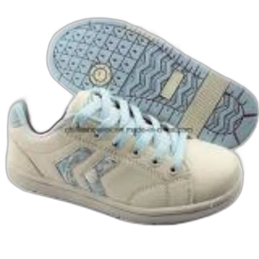 shoes, pastel, pair, white, sneakers, blue, accents, text transparent PNG cut-out