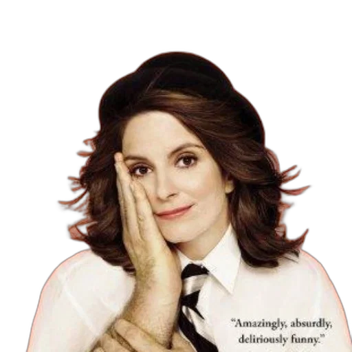 face, cover, bossypants, tina, fey, features, portrait, author transparent PNG cut-out