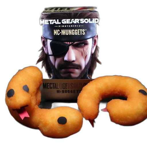 food, concept art, mcdonald, prominently, displays, mgs, snake, character transparent PNG cut-out