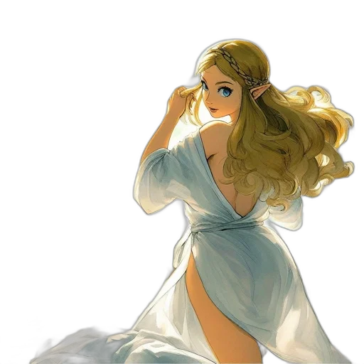 dress, concept art, fantasy art, photorealistic, watercolor, underwater, fog, fire transparent PNG cut-out