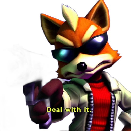 jacket, staff, weapon, animal, 3d render, concept art, animated, fox transparent PNG cut-out
