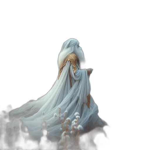 dress, crown, creature, sword, concept art, fantasy art, 3d render, pixel art transparent PNG cut-out