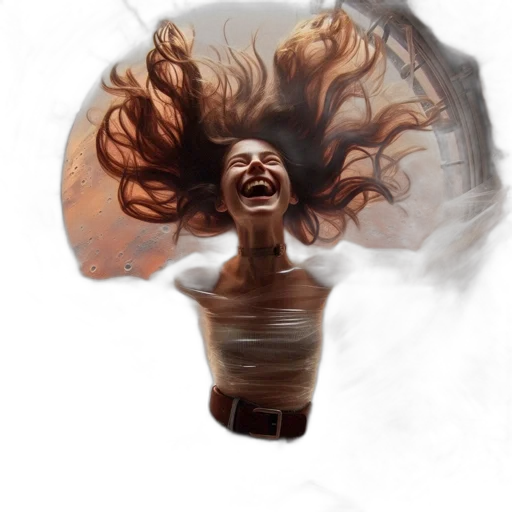 hair, face, mask, creature, concept art, photorealistic, comic book art, fantasy art transparent PNG cut-out