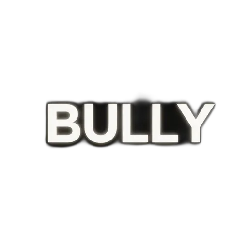 jacket, second, image, shows, same, stylized, word, bully transparent PNG cut-out