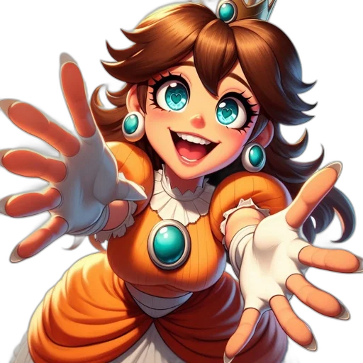 staff, crown, jewelry, dress, concept art, anime, fantasy art, cartoon transparent PNG cut-out