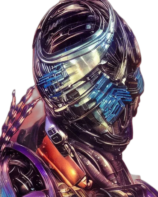 robot, mask, face, cyberpunk transparent PNG cut-out