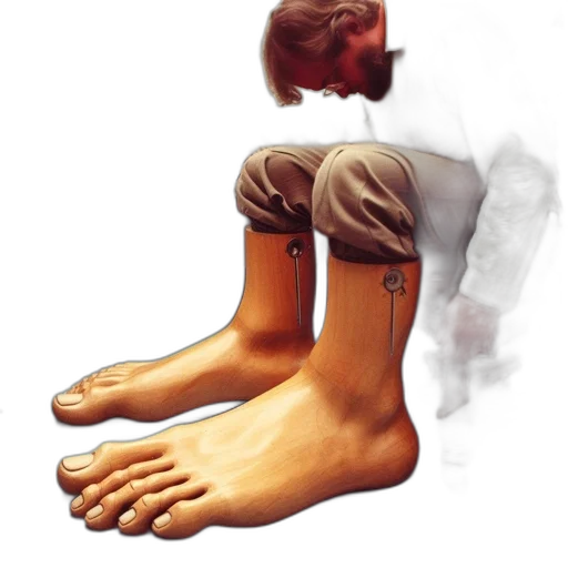 shoes, staff, photorealistic, concept art, watercolor, 3d render, man, shown transparent PNG cut-out