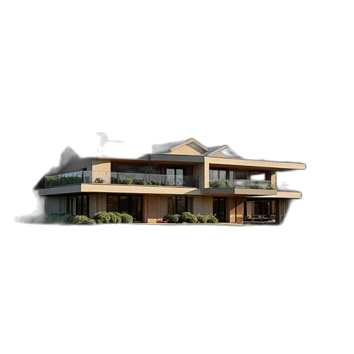 building, 3d render, photorealistic, concept art transparent PNG cut-out