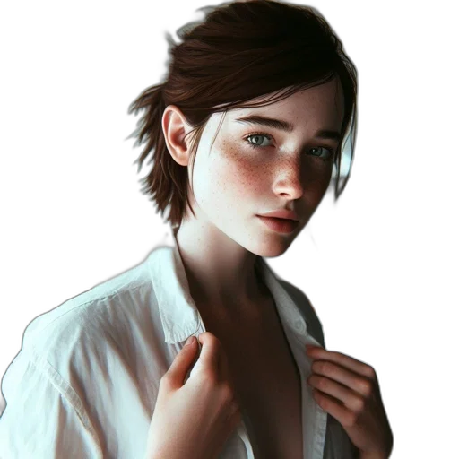 face, jacket, staff, dress, concept art, photorealistic, fantasy art, pixel art transparent PNG cut-out