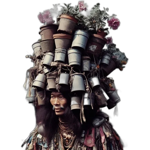 crown, mask, face, jewelry, photorealistic, concept art, 3d render, cyberpunk transparent PNG cut-out