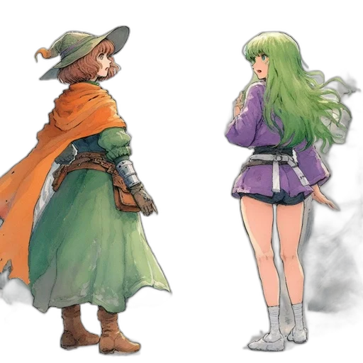 concept art, fantasy art, watercolor, pixel art, green, earth tones, pastel, colorful transparent PNG cut-out