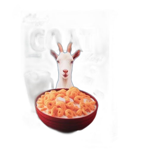 food, creature, animal, crown, 3d render, concept art, photorealistic, cereal transparent PNG cut-out