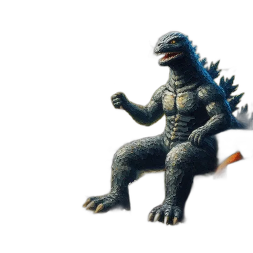creature, dragon, animal, concept art, 3d render, pixel art, large, blue transparent PNG cut-out