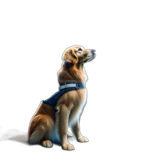 staff, animal, concept art, 3d render, photorealistic, watercolor, blue, futuristic transparent PNG cut-out