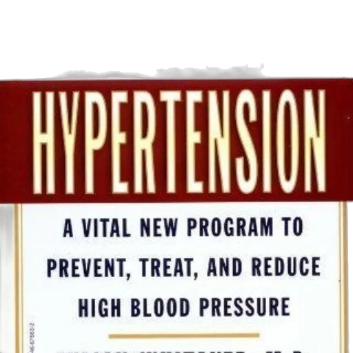 cover, reversing, hypertension, william, mindzantsev, featuring, bold, text transparent PNG cut-out
