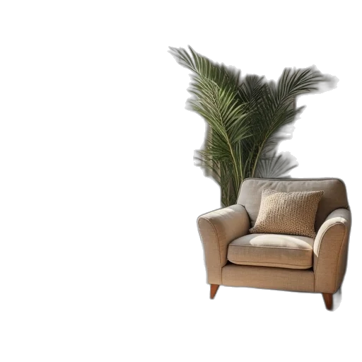 furniture, hair, crown, 3d render, photorealistic, concept art, earth tones, discount transparent PNG cut-out