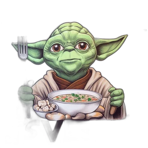 food, staff, concept art, pixel art, fantasy art, comic book art, illustration, features transparent PNG cut-out