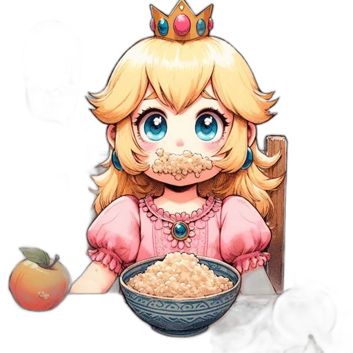 food, crown, jewelry, staff, pixel art, concept art, cartoon, anime transparent PNG cut-out