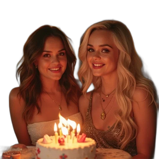 dove, marano, chloe, vann, get, together, their, birthday transparent PNG cut-out