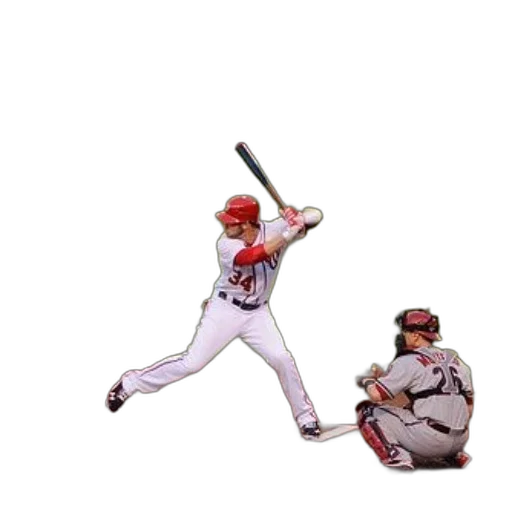 baseball, player, red, helmet, bat transparent PNG cut-out