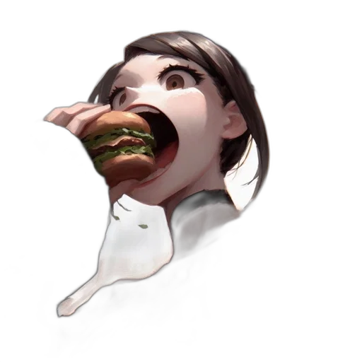 food, face, mask, creature, concept art, 3d render, photorealistic, pixel art transparent PNG cut-out