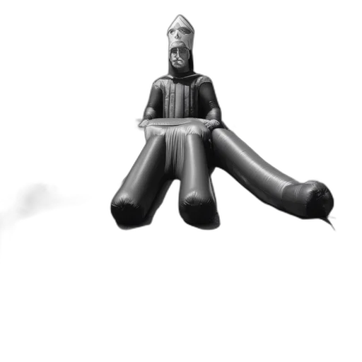 robot, staff, umbrella, weapon, concept art, 3d render, fantasy art, pixel art transparent PNG cut-out