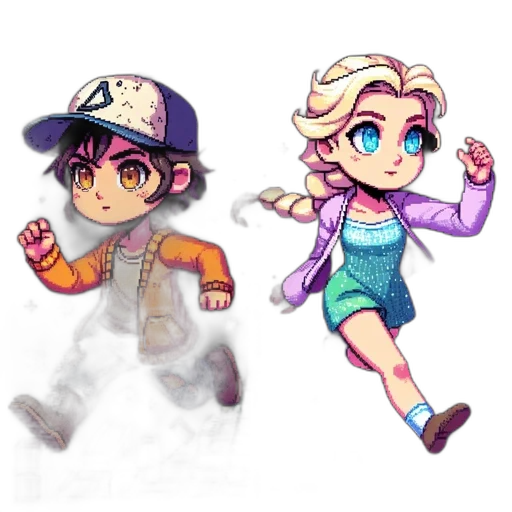 pixel art, concept art, watercolor, vaporwave, pastel, colorful, neon, monochrome transparent PNG cut-out