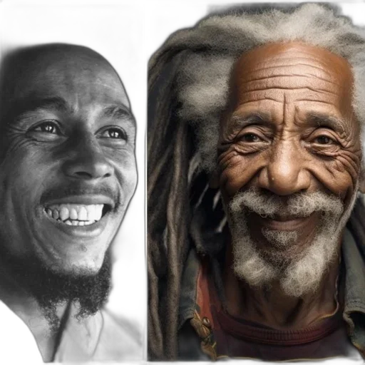 face, photorealistic, concept art, pencil sketch, two, smiling, men, one transparent PNG cut-out