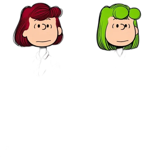 hair, face, crown, cartoon, concept art, pixel art, 3d render, green transparent PNG cut-out