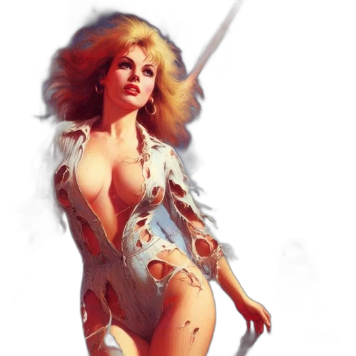 sword, dress, weapon, fantasy art, concept art, comic book art, photorealistic, fire transparent PNG cut-out