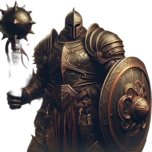 sword, weapon, mask, concept art, fantasy art, 3d render, comic book art, dark transparent PNG cut-out