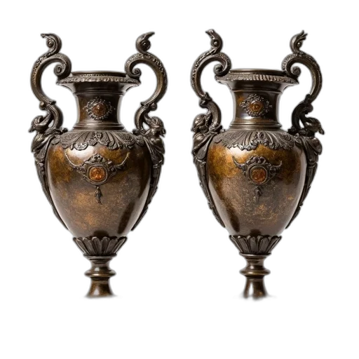 crown, jewelry, furniture, 3d render, photorealistic, pair, ornate, antique transparent PNG cut-out
