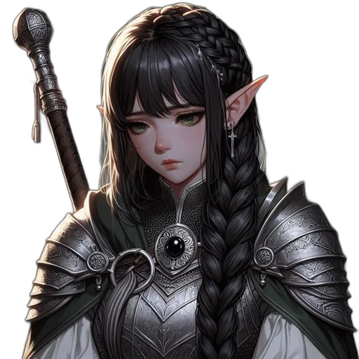 staff, sword, dragon, face, fantasy art, concept art, pixel art, anime transparent PNG cut-out