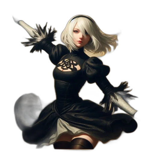 staff, dress, fantasy art, concept art, pixel art, photorealistic, dark, monochrome transparent PNG cut-out