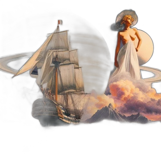 dress, concept art, fantasy art, watercolor, pixel art, underwater, fog, outer space transparent PNG cut-out