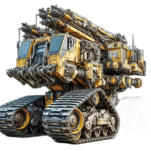 robot, weapon, car, concept art, 3d render, fantasy art, photorealistic, futuristic transparent PNG cut-out