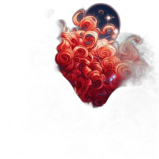 flower, mask, crown, fantasy art, concept art, watercolor, photorealistic, outer space transparent PNG cut-out